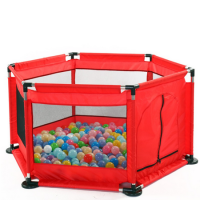 ราคา Babyskill คอกกั้นเด็ก สีแดง ทรง6เหลี่ยม ฟรีบอล30ลูก มีซิบเปิดเป็นประตูเข้าออก มีตาข่ายระบายอากาศ คอกกั้นเด็กมีประตู บ่อบอล เต้นท์บอล บ้านบอล คอกขังเด็ก คอกบ้านบอล คอกเด็กบ้านบอล คอกเลี้ยงเด็ก คอกเด็ก 