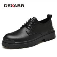 ราคา DEKABR รองเท้าหนังแท้ลำลองรองเท้าสำนักงานธุรกิจรองเท้าหนังลูกไม้สำหรับผู้ชายรองเท้าอังกฤษขนาด38 46 (18340220998)