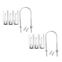 ราคา Double Antenna Mast Clamp V Jaw Block with U Bolts Heavy Duty Anti Rust Mast to Mast Mount Bracket Kit for TVCBHam (17593192515)