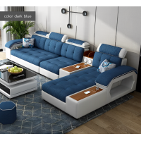 ราคา โซฟาตัวแอล L shape Sofa Smart sofa สมาร์ทโซฟา โซฟาดีไซน์ใหม่ ทันสมัย Sofa bad (19462175144)