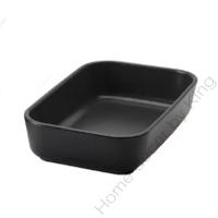 ราคา จานอบ จานเสิร์ฟ สีดำ ขนาด 23x15x5 cm เข้าเตาอบไมโครเวฟได้ ล้างในเครื่องล้างจานได้ ใช้เข้าเตาอบได้ (9771864590)