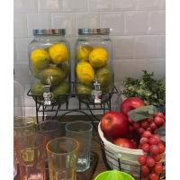 ราคา juice dispenser ความจุ3 5ลิตร 2โถคู่ โหลแก้วจ่ายน้ำ (19432385665)