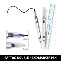 ราคา sunkepo6392 Double HEAD White surgical eyebrow TATTOO Skin MARKER ปากกาเครื่องมืออุปกรณ์ (19524348685)