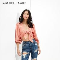 ราคา American Eagle Long Sleeve Tie Front Top เสื้อ ผู้หญิง แขนยาว EWSB 035 3102 199 (9019103473)