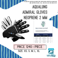 ราคา Aqualung Scuba Gloves admiral gloves neoprene 2mm ถุงมือดำน้ำ หนา 2mm กันแดด กันหนาว พร้อมส่ง (20786849433)