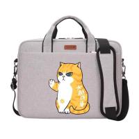 ราคา One กระเป๋าใส่โน๊ตบุ๊คแบบสะพายไหล่กระเป๋า Aslant ความจุสูงแบบพกพาน่ารัก15 6นิ้ว14นิ้ว13 3นิ้ว17นิ้วสำหรับบุรุษและสตรี (9047458417)