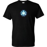 ราคา เสื้อยืดแขนสั้นลําลอง ผ้าฝ้ายแท้ พิมพ์ลาย Arc Reactor แฟชั่นสําหรับผู้ชาย (20486463640)