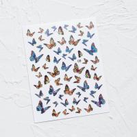 ราคา สติกเกอร์ 3D ติดเล็บ Nail Sticker 3D ลายผีเสื้อ 01 10 (4306818185)