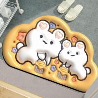 ราคา LEBI 3D ห้องน้ำปูพื้นเมฆสามมิติผ้าเช็ดเท้าในห้องน้ำเท้ากันลื่นเข้าพรมที่ประตูรูปเสือเสื่อดูดซับแห้งเร็วโคลนไดอะตอม (19722683285)