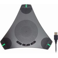 ราคา PolaTab Conference Speaker and Microphone 360 Omnidirectional Microphone USB Speakerphone with USB Hub and Intelligent DSP Noise Reduction Echo Cancellation for 8 10 People Business Conference Home Of