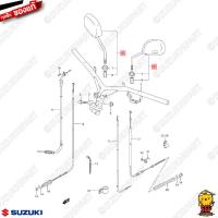 ราคา กระจกมองหลัง MIRROR ASSY REAR VIEW แท้ Suzuki Step 125 (19779986419)