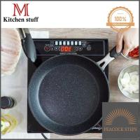 ราคา STUFF กระทะ กระทะเคลือบหินอ่อน SARA ทรงลึก 26 cm สามารถใช้กับเตาแม่เหล็กไฟฟ้า กระทะไม่ต้องใช้นำ้มัน ด่วน ของมีจำนวนจำกัด Peacock Steps (8629242558)