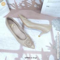 ราคา ทรงปกติ เปลี่ยนไซส์ได้ ไม่รับคืน Zenachoo รุ่น Livia สูง 2 นิ้ว รองเท้าหนังแกะแท้ หน้ากว้างไม่บีบเท้า หนังนิ่มมาก (20013148911)