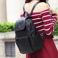 ราคา Korea กระเป๋าเป้สะพายหลัง ผู้หญิง หนังแท้ รุ่น A600 2 สีดำ (100052043)