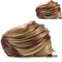 ราคา Synthetic Short Straight Claw Clip on Hair Bun Elastic Band Messy Chignon Hair Extension Hairpiece For Women and Kids (13863798153)