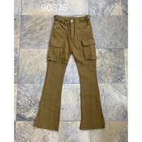 ราคา กางเกงยีนส์ขายาวทรงขาม้า เอวสูง พร้อมเข็มขัดด้านข้าง (20845809645)