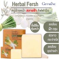ราคา สบู่ล้างหน้า สบู่แก้ฝ้า สบู่แก้ฝ้าหัวไชเท้า สุดคุ้ม 2 ชิ้นเพียง 155 บาท กิฟฟารีน สลายฝ้า แก้ฝ้า กระ จุดด่างดำ Herbal Fresh Giffarine (14293458843)