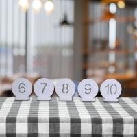 ราคา เลขโต๊ะ เบอร์โต๊ะอาหาร แบบกลม เลขคิว ป้ายเลขโต๊ะทรงกลม ป้ายเบอร์โต๊ะ RTN01 (17455323637)