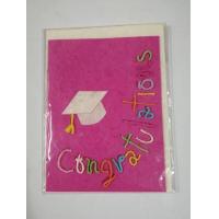 ราคา การ์ดอวยพรเรียนจบรับปริญญา Congratulations ลายหมวกปริญญา diy ทำด้วยมือ การ์ด ของขวัญ วันเกิด ขนาด L (6449486172)