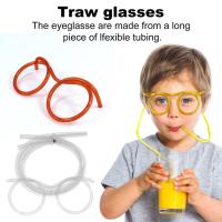 ราคา แว่นตาฟางแว่นตาหลอดดูดน้ำแบบห่วงนำกลับมาใช้ใหม่ได้แว่นตาหลอดสำหรับงานเลี้ยงเด็กงานปาร์ตี้ประชุมประจำปีวันฮาโลวีนวันเกิดปาร์ตี้แสนสนุก (18282122914)