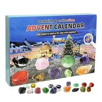 ราคา Gem Stone Advent Calendar 24 Days Mineral Advent Calendar Christmas Advent Calendar for Learning and Collection Geology Gift for Men Women sturdy (20875718972)