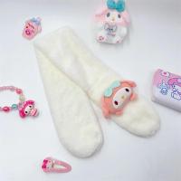 ราคา สวัสดีคิตตี้ผ้าพันคอสำหรับเด็กน่ารักผ้ากำมะหยี่ Cinnamoroll Kuromi My Melody อนิเมะ plushie ผ้าพันคอเด็กหนาของขวัญใหม่ (21171162165)