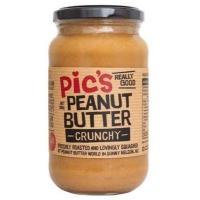 ราคา Pics Peanut Butter Crunchy พิกส์ พีนัท บัตเตอร์ สมูธ เนยถั่วลิสง ชนิดบดหยาบ 380g (10875307881)