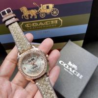 ราคา Caoch leather watch with paper manual book paper bag (16487115883)