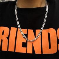 ราคา สร้อยคอโซ่ฮิปฮอปเหล็กไทเทเนียมสำหรับผู้หญิงโซ่ฮิปฮอปตามกระแสของผู้ชายสร้อยคอสุดเท่ (19196710727)