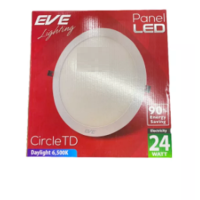 ราคา โคมดาวน์ไลท์ LED Panel TD 24w หน้ากลม ทรงกลม เดย์ไลท์ วอร์มไวท์ EVE ดาวไลท์ฝั่งฝ้า 24W 24วัตต์ แบรน์ อีฟ ไลท์ติ้ง (15992821953)