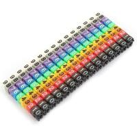 ราคา Clip on String Cable Marker Boxed Plastic Number Number Wire Label Tube Set Color Cable Marker 150PCS KCM 1 5MM (11489639523)