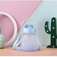 ราคา ขวดน้ำพลาสติก ลายหมีน่ารัก สไตล์เกาหลี ขนาดใหญ่ พร้อมหลอดดูด (16075903513)