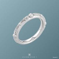 ราคา Silver Star 7 แหวนยันต์อุณาโลมเบญจมมงคล เครื่องรางแห่งความสำเร็จ เงินแท้ 925 ชุบโรเดียม หน้ากว้าง 3 mm 7RA0077 (7756542254)