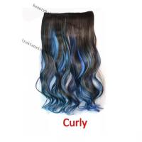 ราคา วิกผมแฟชั่นทรงตรงยาว วิกผมหยิก5คลิปต่อผม สีน้ำตาลไฮไลท์วิกผมสีแดงชมพูฟ้าเขียว (11830822079)