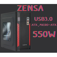 ราคา CASE PowerSupply เคส พาวเวอร์ PLENTY ZENSA ZS30 ATX Micro ATX Power 550W 8cm Fan USB3 0 ของแท้ (20529684561)