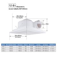 ราคา Kaolashop พัดลมระบายอากาศ พัดลมดูดอากาศ พัดลมระบายร้อน พัดลมดูดควัน ที่ดูดอากาศ 8 10 12 นิ้ว แบบฝังฝ้าเพดาน (15032024684)
