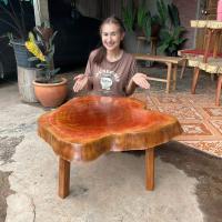 ราคา KDAUZ โต๊ะไม้มะค่า ไม้แผ่นเดียว โต๊ะกลาง โต๊ะกาแฟ โต๊ะกลางโซฟา โต๊ะข้างโซฟา โต๊ะหน้าโซฟา โต๊ะไม้เนื้อแข็ง โต๊ะข้างหัวเตียง (20095686101)