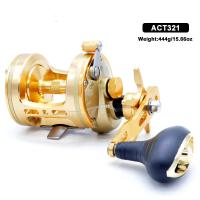 ราคา Big Game Fishing Saltwater Star Drag Reel 10KG Drag Power Sea Drum Boat Wheel Aluminium Frame RIGHT HAND Trolling Reel (19908450528)