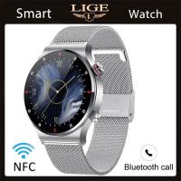 ราคา LIGE NFC สมาร์ทวอท์ชโทรศัพท์บลูทูธผู้ชายติดตามการออกกำลังกายการออกกำลังกายสมาร์ทวอท์ชอัจฉริยะนาฬิกาอัจฉริยะสำหรับแอนดรอยด์ Ios กล่อง (17030704657)