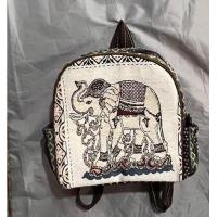 ราคา Ethnic Style Embroidered Backpack Elephant Canvas Bag Womens Large Capacity Travel Shoulder Bag Yunnan Embroidered Bag (21016435975)