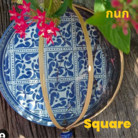 ราคา พร้อมส่งฟรี จานเซรามิค ถาดใส่อาหาร ลายกนก จานชาม เซรามิค จานเซรามิค จาน 10 นิ้ว ฝาชี ฝาชีครอบอาหาร 2in1 ฝาชีพับเก็บได้ ถาดเซรามิค (21005135895)