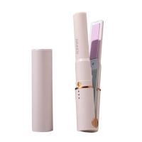 ราคา Electronic Splint Hair Curler Waves Flat USB Mini Cordless Curling Iron Hair Straightener Rolling Student Styling Tool (14060296114)