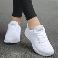ราคา Shoes Womens Sneakers Fashion Lace Up Casual Shoes Women Flats Soft Sole White Sneakers Women Platform Shoes Zapatillas Mujer (12975515746)