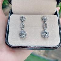 ราคา Titapa jewelry ต่างหูเพชรตุ้งติ้ง 1 กะรัตล้อมเพชร ดีไซน์มาใหม่ งานสวยปราณีตละเอียดมากเพชรสวยคัดทุกเม็ดน้ำ100 น้ำลึก เพชรสวยเล่นไฟระยิบระยับเหลี่ยมเพชรH Aตัวเรือนมีน้ำหนักแข็งแรงแบบทันสมัยโดดเด่นใส่ได้