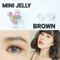 ราคา คอนแทคเลนส์ Mini Jelly Gray Brown ยี่ห้อ Kitty kawaii ค่าสายตาปกติ 600 (18111625272)