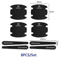 ราคา สำหรับ Mercedes Benz AMG W210 W203 W204 W202 W176รถ Anti Scratch ประตูสติกเกอร์อัตโนมัติคาร์บอนไฟเบอร์ Anti Collision Strip ประตูชาม Safety ป้องกันฟิล์ม Stealth Decal อุปกรณ์เสริม (16294180783)