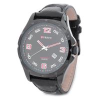 ราคา Curren นาฬิกาข้อมือผู้ชาย สีดำ สายหนัง Genuine Leather รุ่น C8121พร้อมกล่องนาฬิกา CURREN Clearance Sale ราคาลดสุดๆ (1476730680)