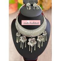 ราคา สร้อยคอชุดไทย สร้อยคอพร้อมต่างหู ใส่ฟ้อนรำ เครื่องประดับไทย (12718974100)