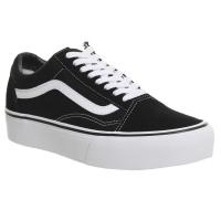 ราคา Vans Old Skool Platform Black White รุ่นสุดฮิต รองเท้า เสริมส้น แวนส์ โอวสคูล แท้ (16947957152)
