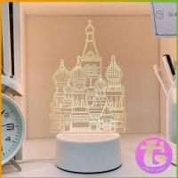 ราคา Thai Dee โคมไฟตกแต่งห้อง โคมไฟตั้งโต๊ะ LED โคมไฟ 3D night light (14480098061)